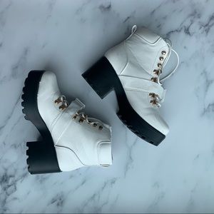 NASTY GAL White Boots